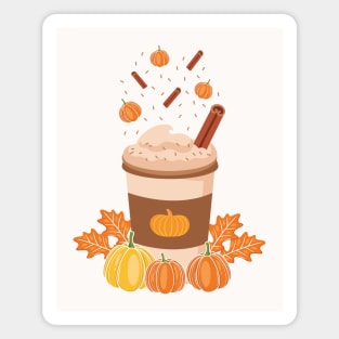 Pumpkin Spice Latte Magnet